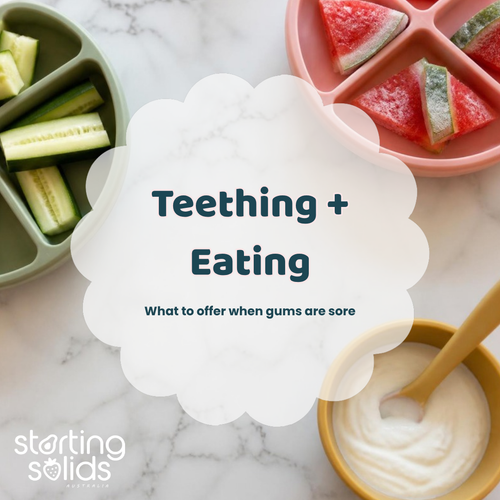 Teething + Eating: What To Offer - Starting Solids