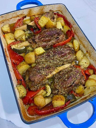 Greek Lamb Shank Bake