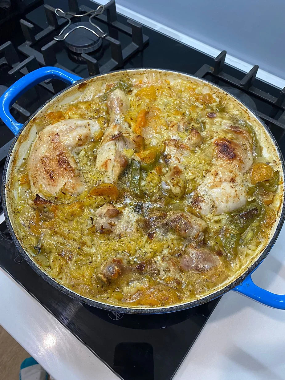 One Tray Apricot Chicken Bake