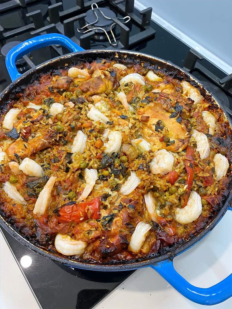 One Tray Paella Chicken Bake