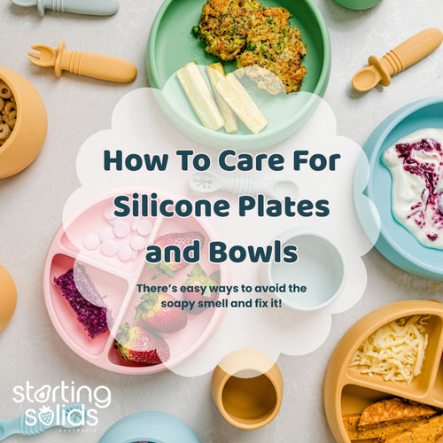 How to Care for Silicone Feeding Ware (Yes there's an easy way to avoid that soapy smell)