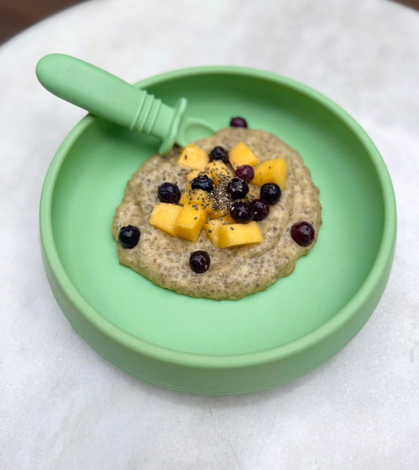 Mango and banana chia pudding