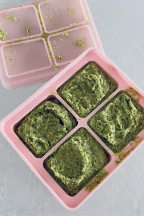 Broccoli + Chickpea Puree - Starting Solids