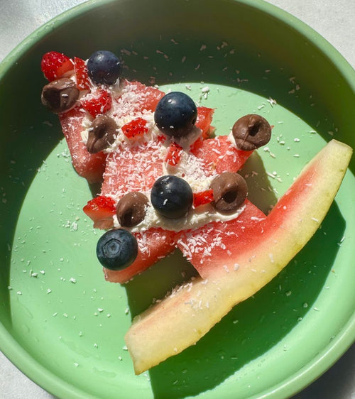 Decorate Your Own Watermelon Christmas Trees - Starting Solids