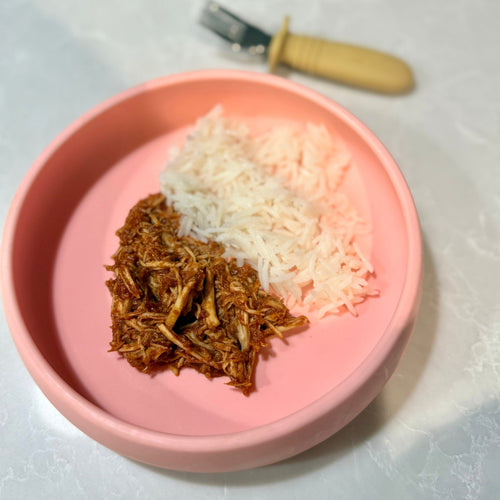 Pulled BBQ Chicken (Baby & Toddler Friendly Slow Cooker Recipe) - Starting Solids