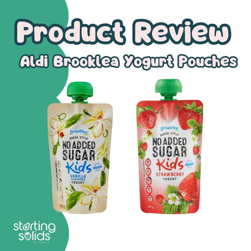 Review: Aldi Brooklea Yoghurt Pouches - Starting Solids