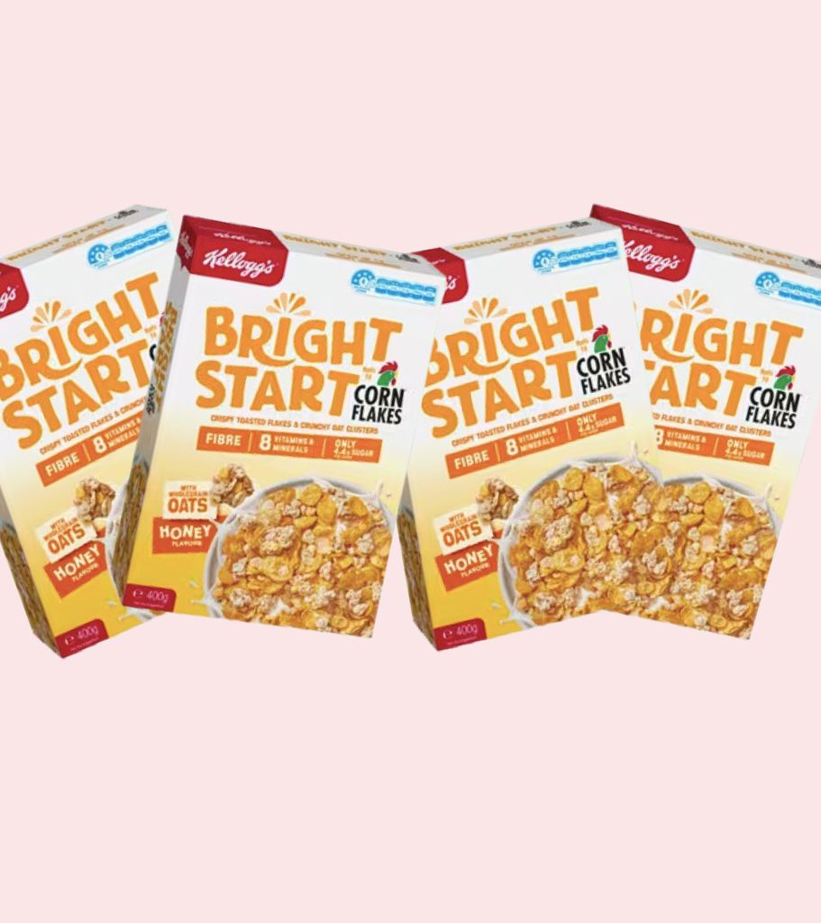 DISCONTINUED Kellogg's Bright Start Honey Flavoured Corn Flakes
