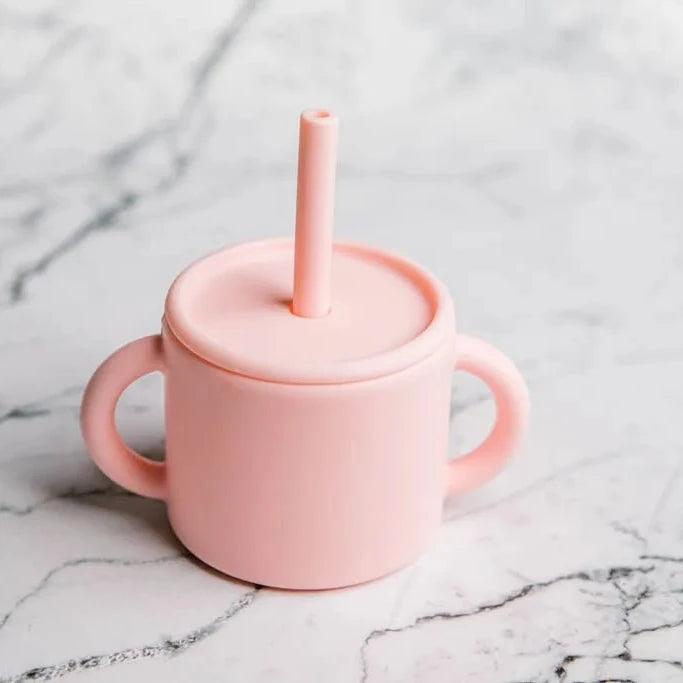 Babies First Straw Cup in use