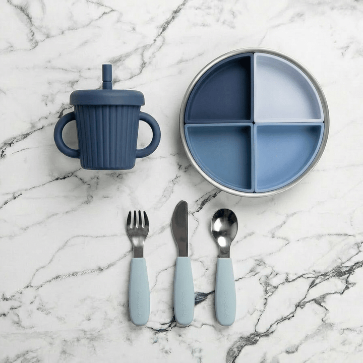 Stainless Steel & Silicone Straw Cup - Starting Solids