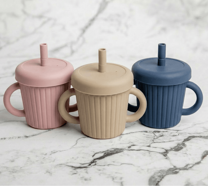 Stainless Steel & Silicone Straw Cup - Starting Solids