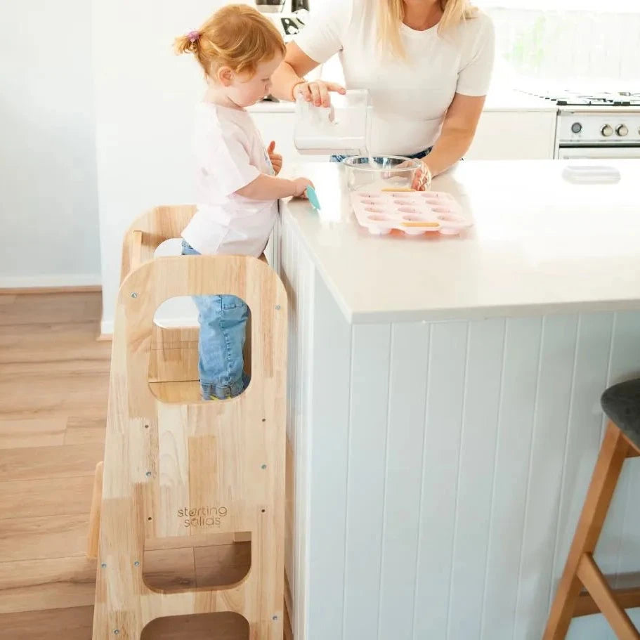 Toddler Tower in use