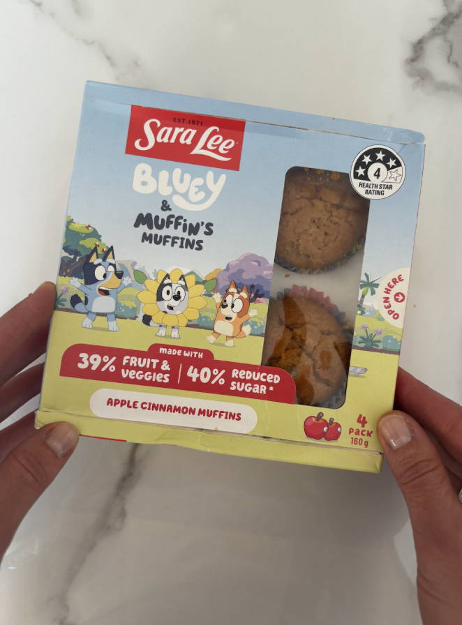 Product Review: Sara Lee Bluey Muffin Apple Cinnamon 160g