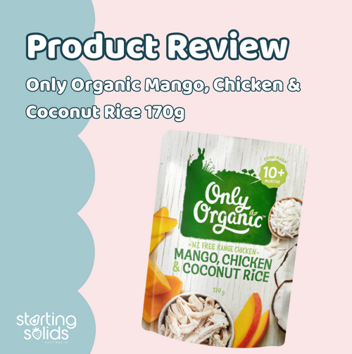 Product Review: Only Organic Mango, Chicken & Coconut Rice Pouch