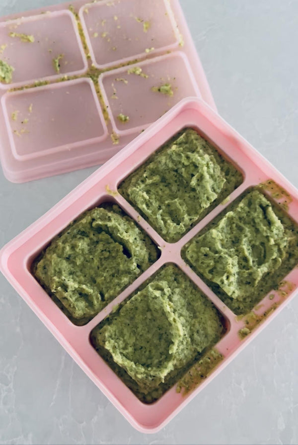 Broccoli + Chickpea Puree - Starting Solids