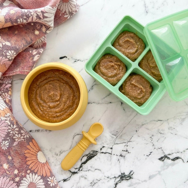 Caramel Apple Oats (Baby Friendly Recipe) - Starting Solids