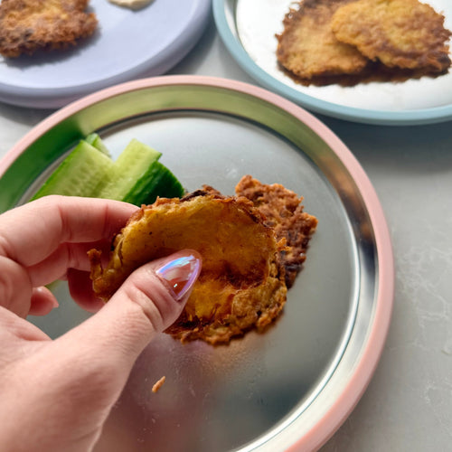 Carrot & Potato Cakes (Baby-Led Weaning Finger Food) - Starting Solids