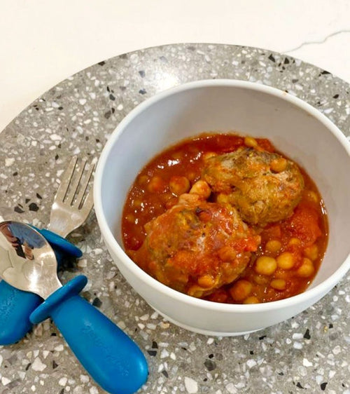 Moroccan Lamb Meatball with Chickpeas  - Starting Solids