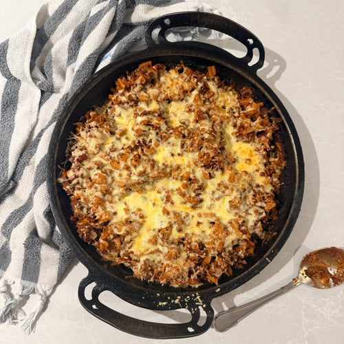 One Tray Macaroni Bolognese | Baby & Toddler Friendly - Starting Solids