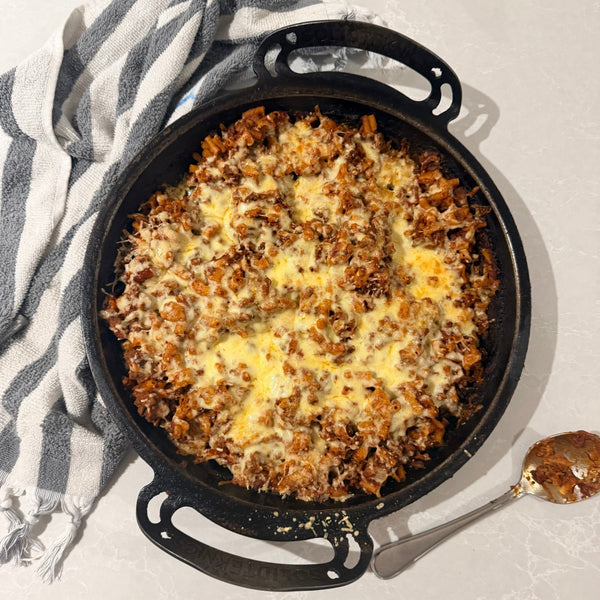 One Tray Macaroni Bolognese | Baby & Toddler Friendly - Starting Solids