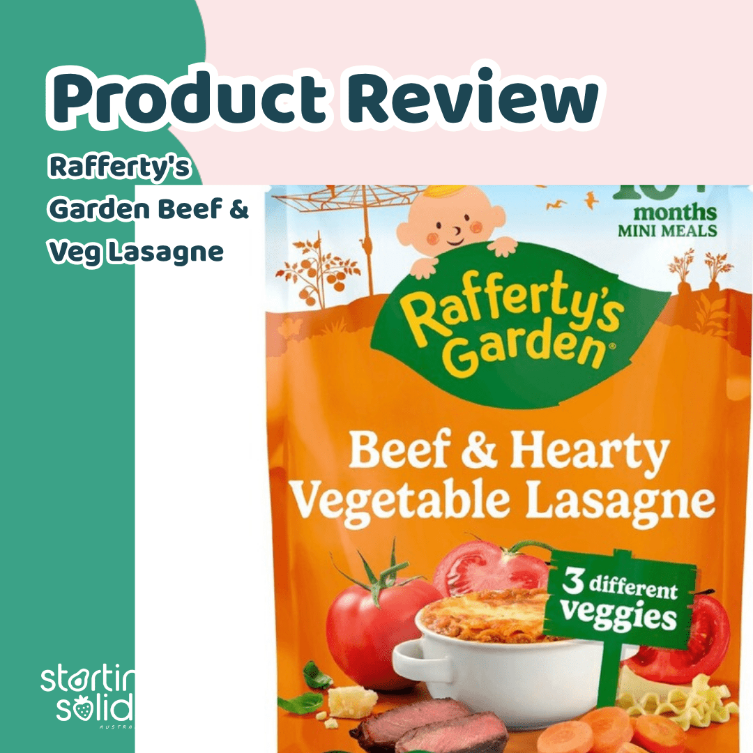 Pouch Review: Rafferty's Garden Beef & Hearty Vegetable Lasagne (10+ Months) - Starting Solids