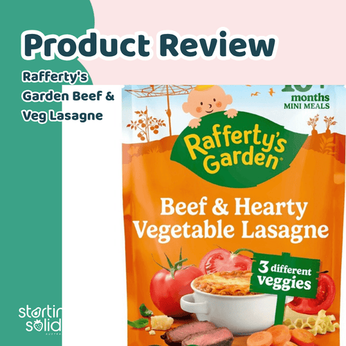 Pouch Review: Rafferty's Garden Beef & Hearty Vegetable Lasagne (10+ Months) - Starting Solids