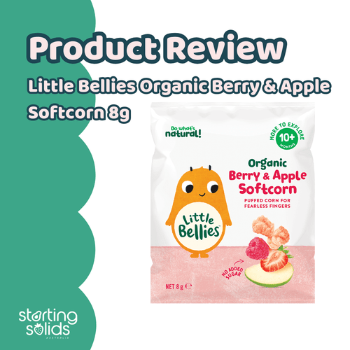 Product Review: Little Bellies Organic Berry & Apple Softcorn - Starting Solids