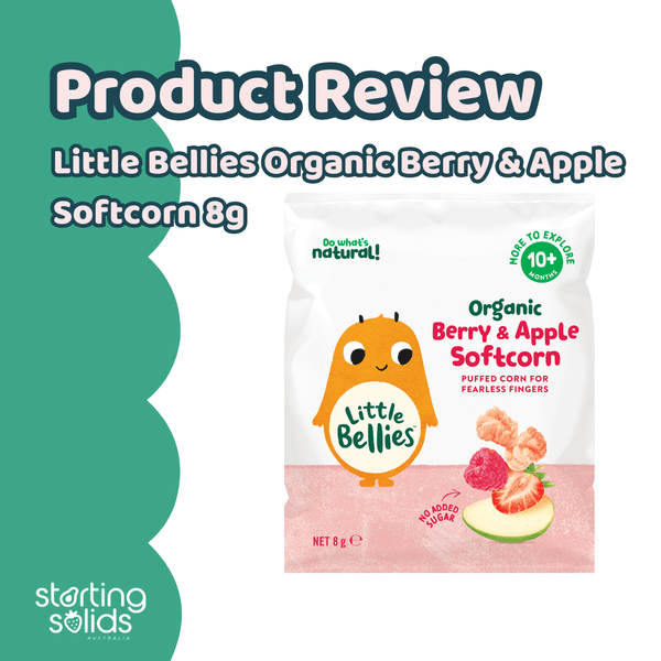 Product Review: Little Bellies Organic Berry & Apple Softcorn - Starting Solids