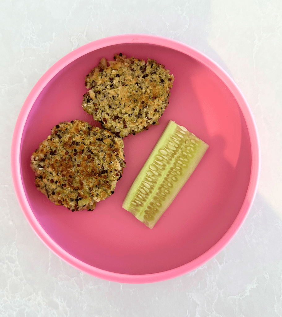 Salmon, Spinach and Quinoa Fritters - Starting Solids