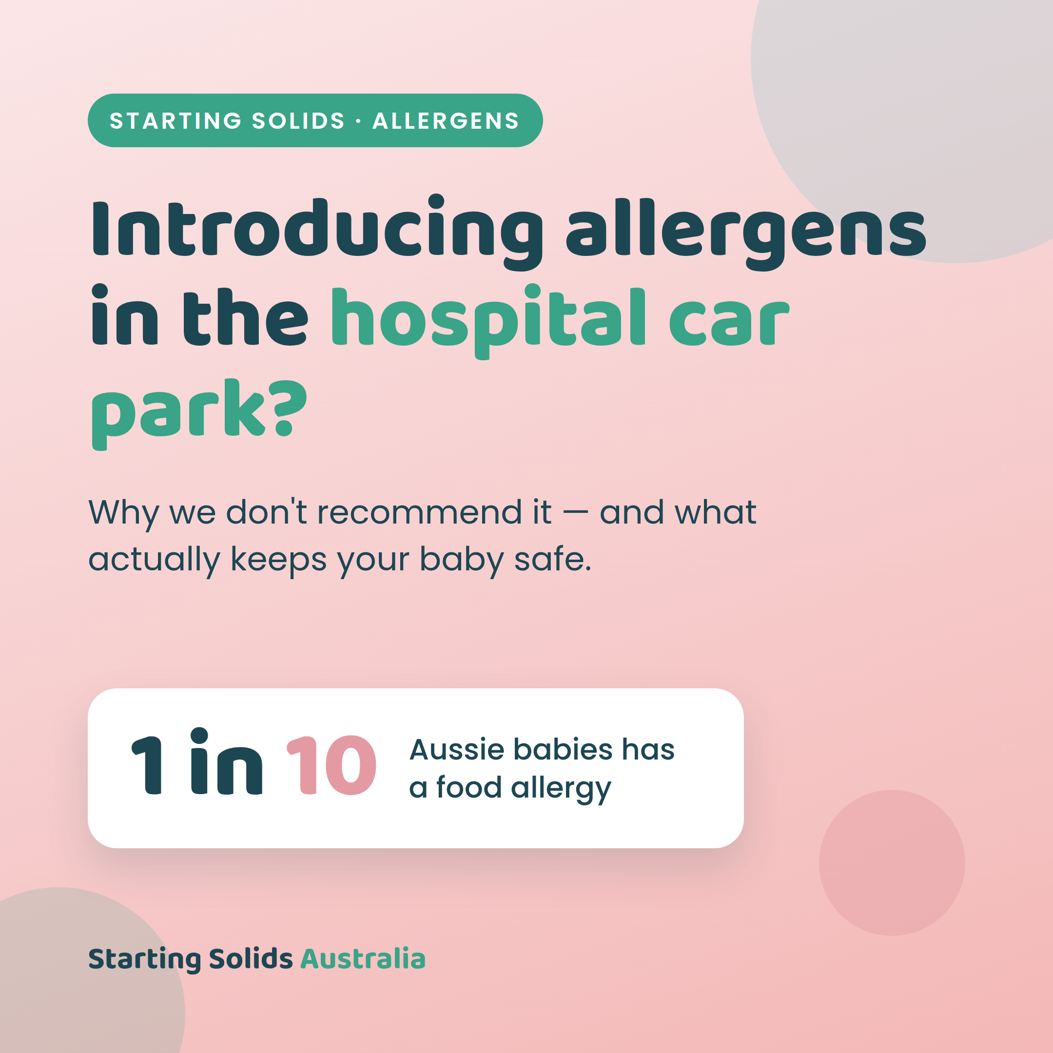 Introducing Allergens in the Hospital Car Park: Why We Don't Recommend It