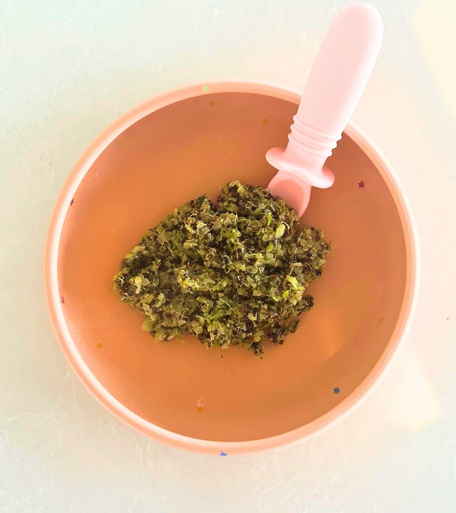 Broccoli, Spinach and Quinoa Mash
