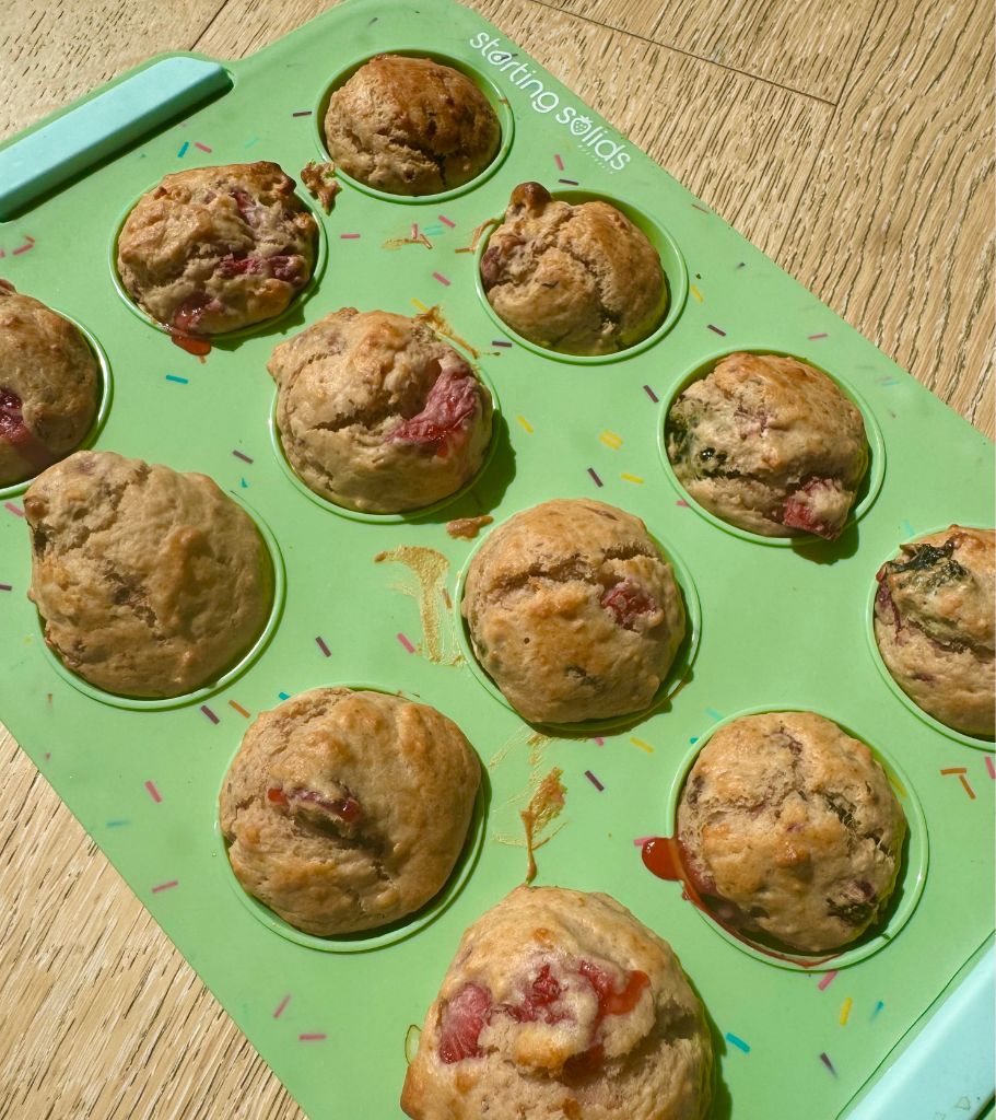 Strawberry & Yoghurt Mini Muffins (Baby & Toddler Friendly Recipe) - Starting Solids