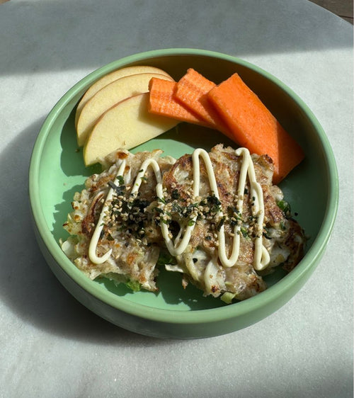 Veggie Packed Okonomiyaki Fritters! - Starting Solids