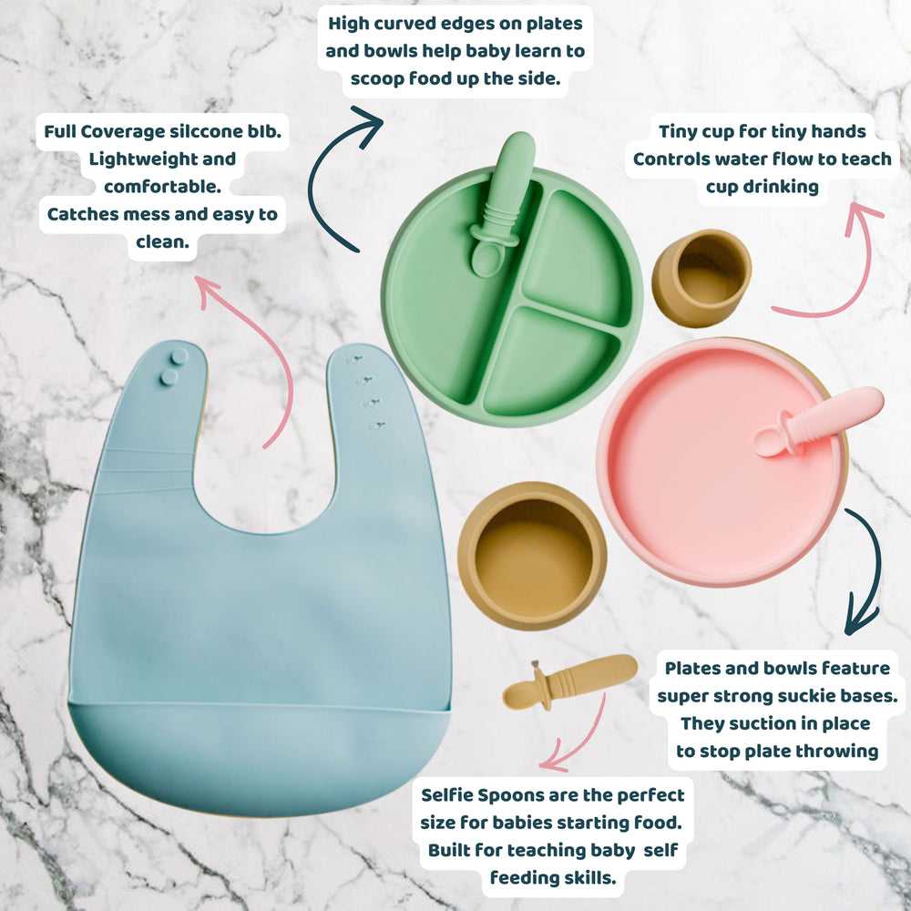 Deluxe Starting Solids Starter Set in use