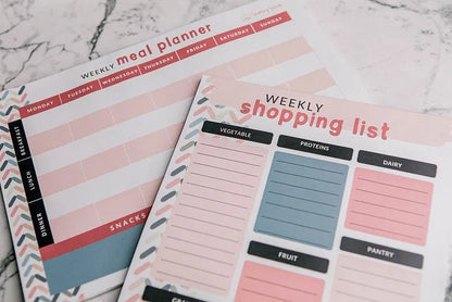 Starting Solids Meal Planning Notepad Pack