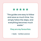 Five-star crash course review from Nadia, verified customer