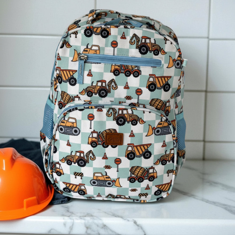 Insulated Backpack - Mini and Mum in use