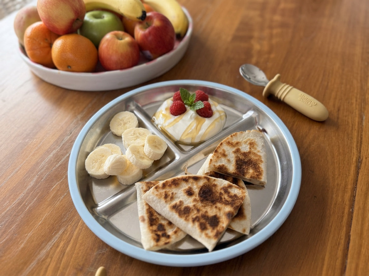 Biggie Stainless Steel Suction Plate Set