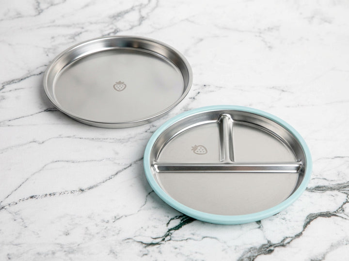 Biggie Stainless Steel Suction Plate Set