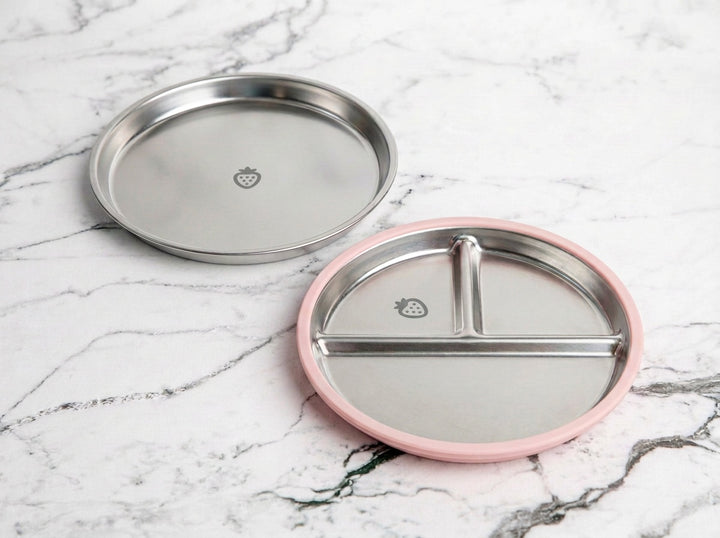 Biggie Stainless Steel Suction Plate Set