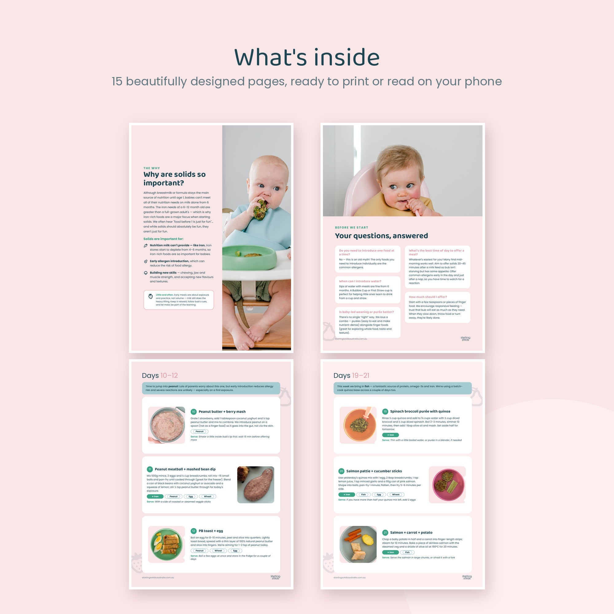 30 Days of First Meals E-Book