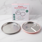 Biggie Stainless Steel - Suction Plate Set - Starting Solids