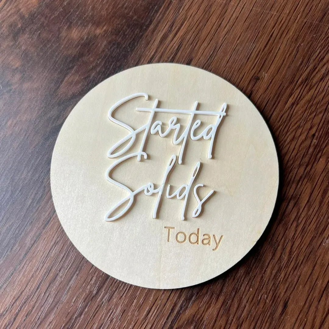Solids Milestone Plaque - Starting Solids