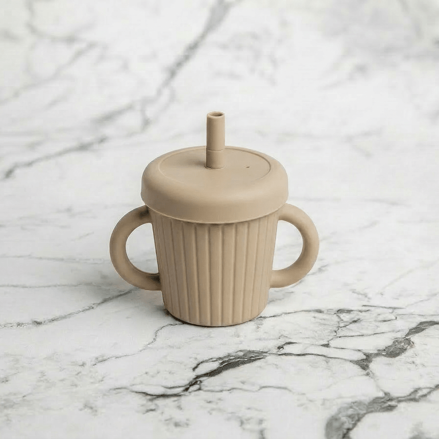 Stainless Steel & Silicone Straw Cup - Starting Solids