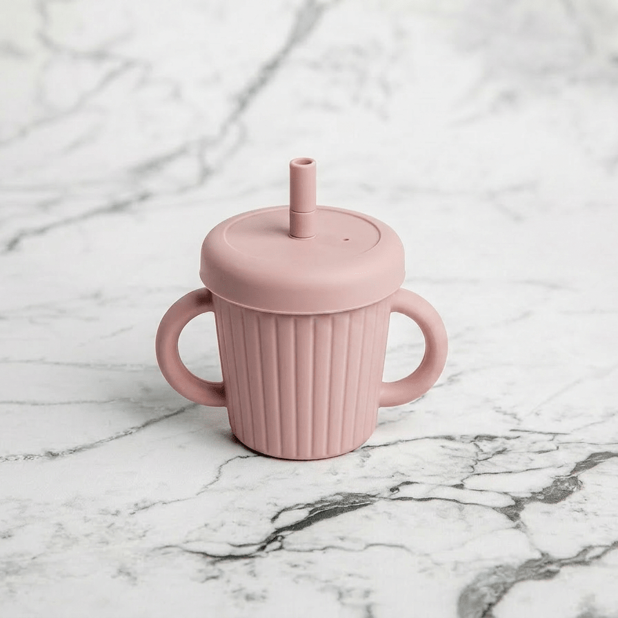 Stainless Steel & Silicone Straw Cup - Starting Solids