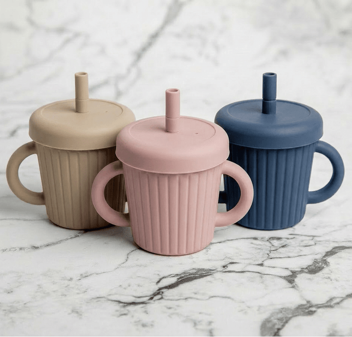Stainless Steel & Silicone Straw Cup - Starting Solids