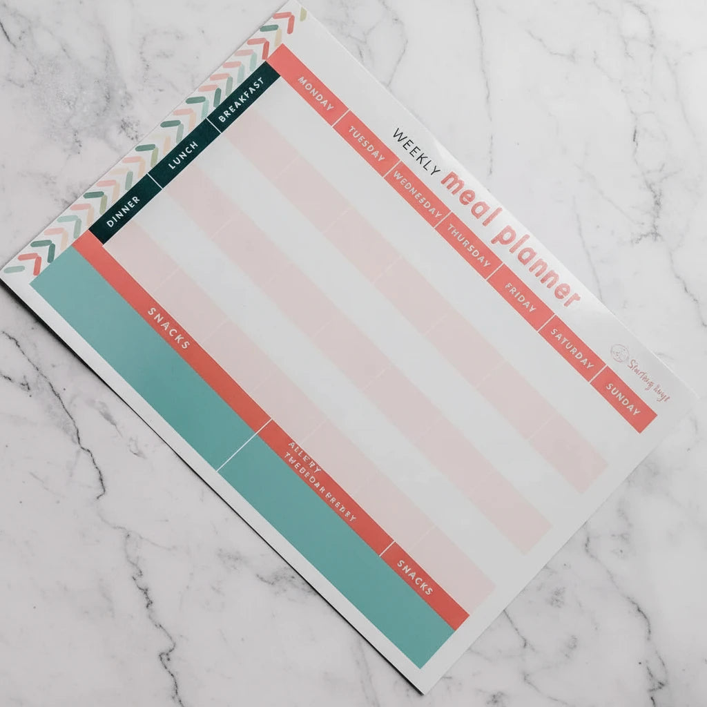 Starting Solids Meal Planner - Starting Solids