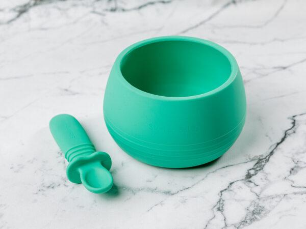 Silicone Suckie Scoop Bowl and Spoon Set by Starting Solids Australia