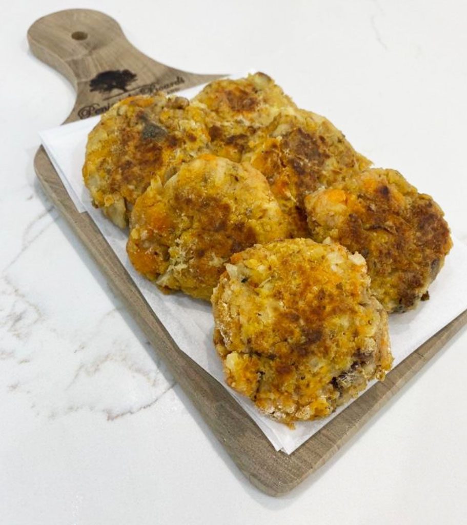 Sweet Potato and Sardine Fritters finger food recipe by Starting Solids Australia